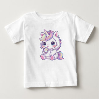 Söt chibi enhörning t-shirt