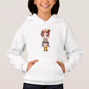 Söt Chibi Fantasy Flicka –Anime Stil Flickor T Shirt