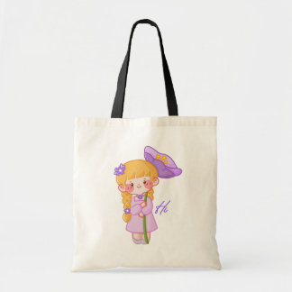 Söt Chibi Flickas Paraply Väsk Tygkasse