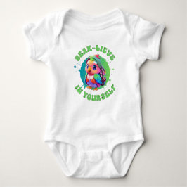 Söt Chibi Kawaii Papegoja Namn Skolår på baksidan T Shirt
