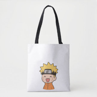 Söt Chibi Ninja-handväska - Kawaii Anime-stil kan Tygkasse