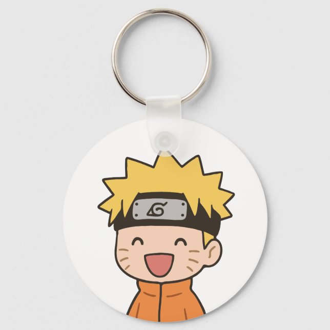 Söt Chibi Ninja Nyckelring - Kawaii Anime Stil (Framsida)