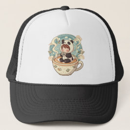 Söt Chibi Panda Broderad Stil Hatt Keps