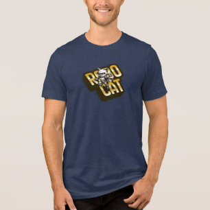 Söt Chibi-Robotkatt Superhjälteillustration T-shir T Shirt