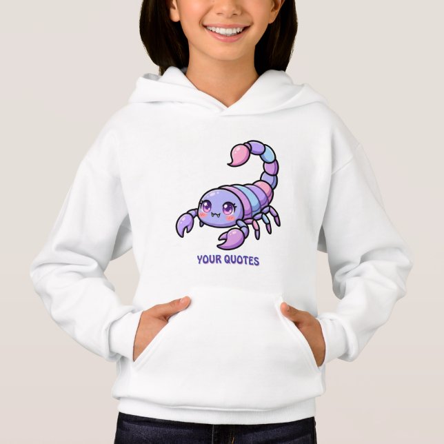 Söt Chibi Skorpion Zodiak T Shirt (Framsida)