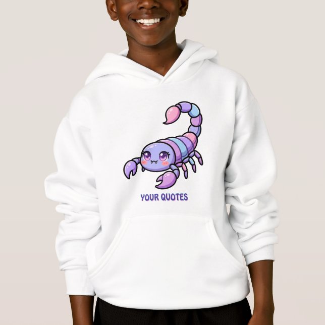 Söt Chibi Skorpion Zodiak T Shirt (Framsida)
