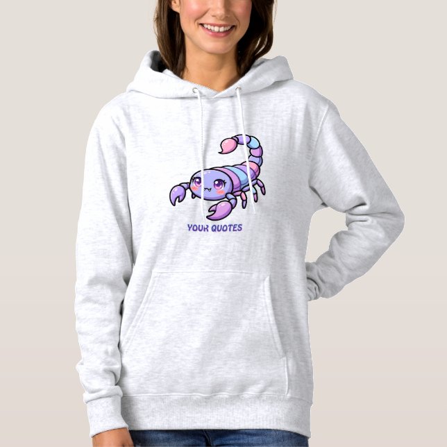 Söt Chibi Skorpion Zodiak T Shirt (Framsida)