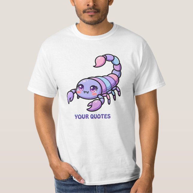 Söt Chibi Skorpion Zodiak T Shirt (Framsida)