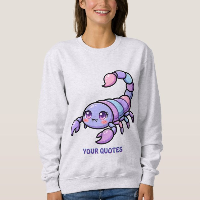 Söt Chibi Skorpion Zodiak T Shirt (Framsida)