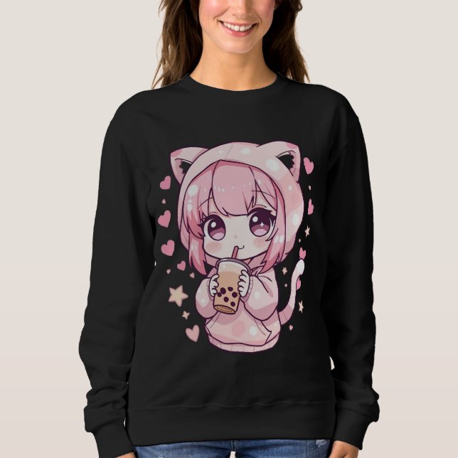 Söt Chibi-stämning T Shirt (Framsida)