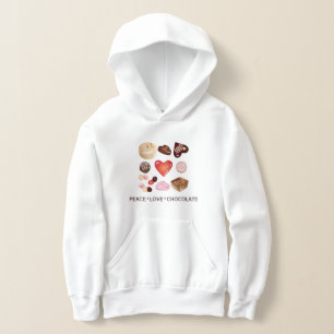 Söt Chic Färgrik Choklad Godis Hjärtan T Shirt