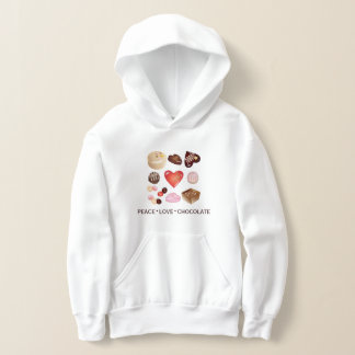 Söt Chic Färgrik Choklad Godis Hjärtan T Shirt
