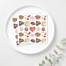 Söt Chic Färgrik Choklad Godis Mönster Papper