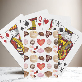 Söt Chic Färgrik Choklad Hjärt Candy Casinokort