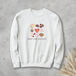 Söt Chic Fred Kärlek Choklad Hjärtat T Shirt