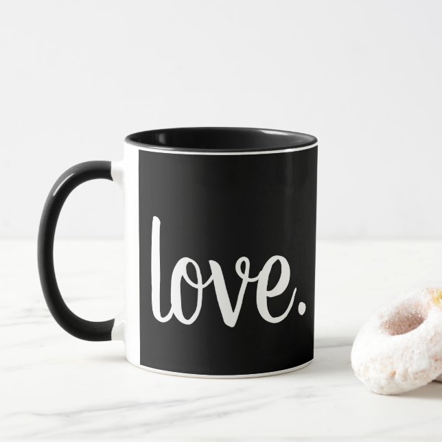 Söt chic KÄRLEK. skript | Mugg (Med munk)