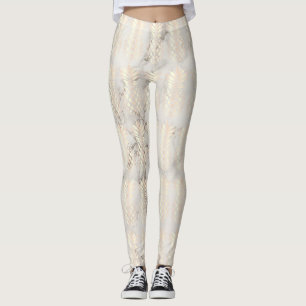 Söt chick ananasmarmor av koppar ro guld leggings