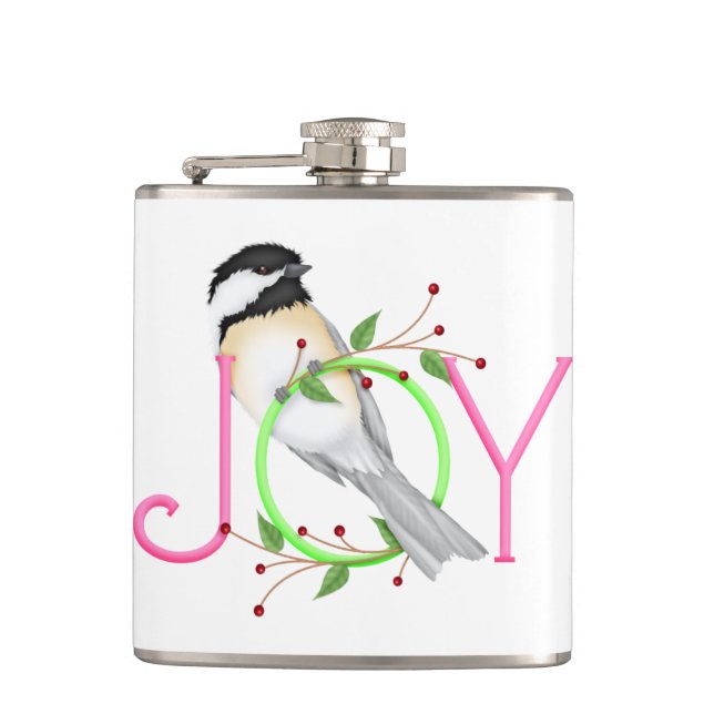Söt Chickadee "Glädje" Fickplunta (Framsidan)