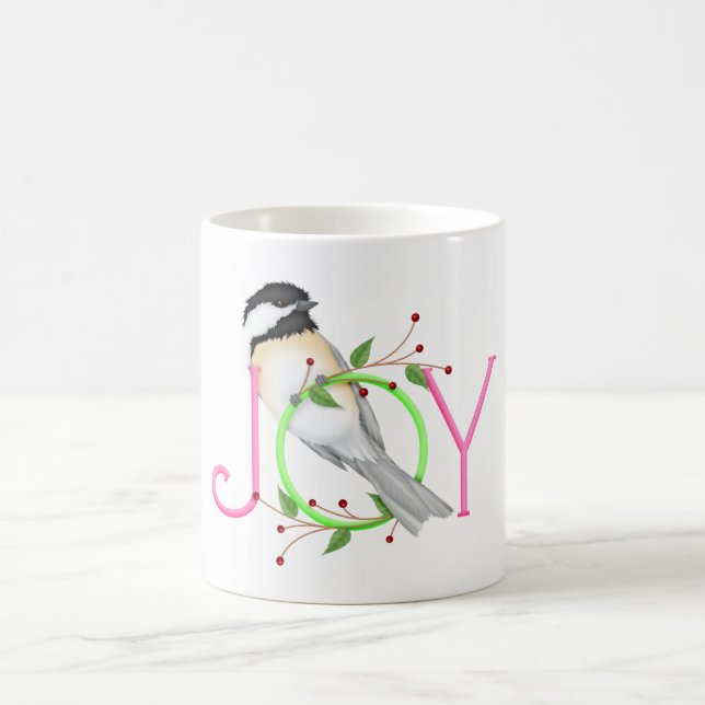 Söt Chickadee "Glädje" Kaffemugg (Center)