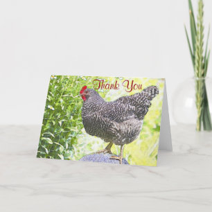 Söt Chicken - tackkort