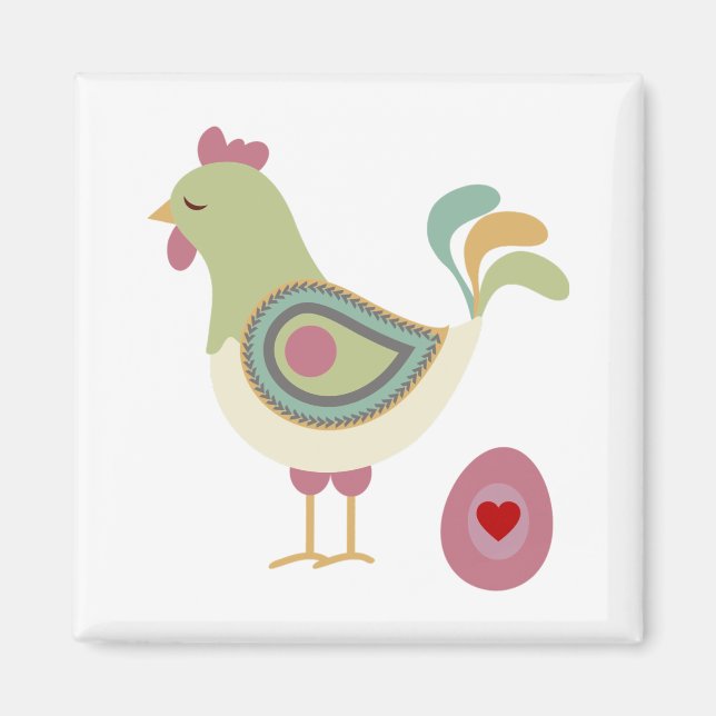 Söt Chickens och Äggmagnet Magnet (Framsidan)