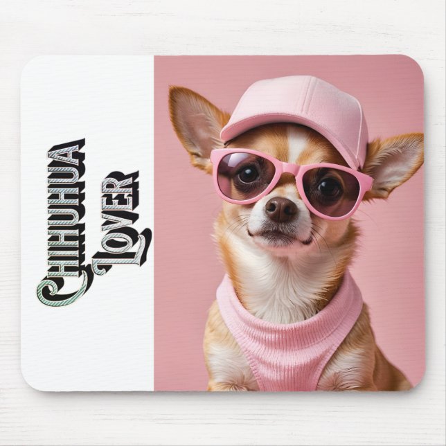 Söt Chihuahua-älskare Pop Art  Musmatta (Framsidan)