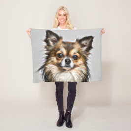 Söt Chihuahua Fleecefilt