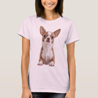 Söt Chihuahua Hund Porträtt Kvinnors T-Shirt