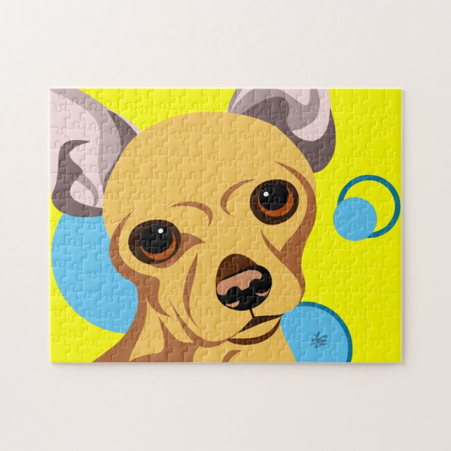 Söt Chihuahua Hund Pussel (Horisontell)