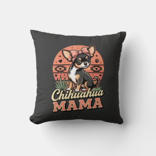 Söt Chihuahua Mamma Bow Hund Mamma Kudde