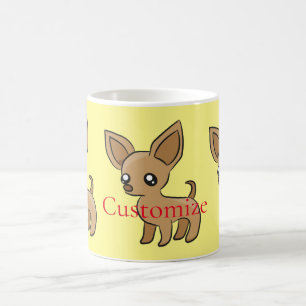 Söt Chihuahua Mamma Konst Thunder_Cove Kaffemugg