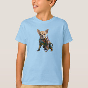 Söt Chihuahua Robot Barn T-Shirt