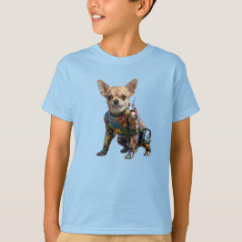 Söt Chihuahua Robot Barn T-Shirt