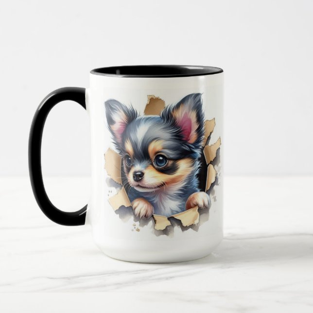 Söt Chihuahua-valp Mugg (Vänster)