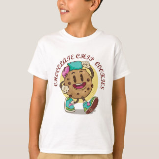 Söt chokladchips-kakkaraktär – rolig tecknad serie t shirt