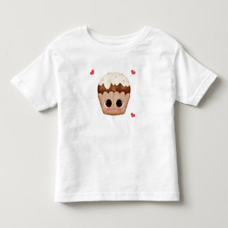 Söt chokladcupcake barn t-shirt