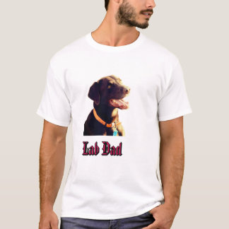 Söt chokladlabrador retriever hundporträtt t shirt