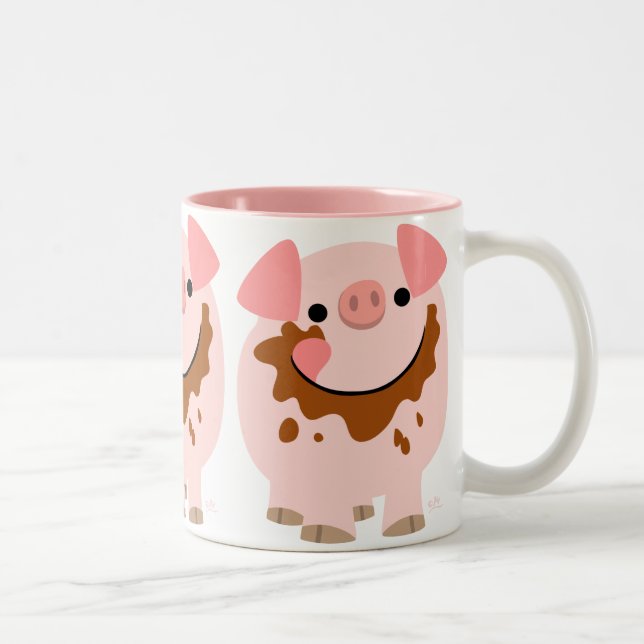 Söt chokladseriegris mugg (Höger)