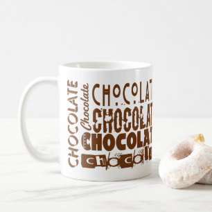 Söt chokladtypografi Mugg