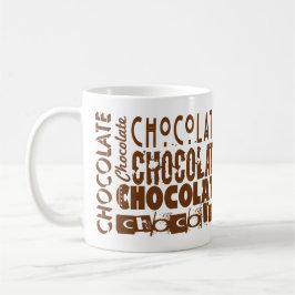 Söt chokladtypografi Mugg