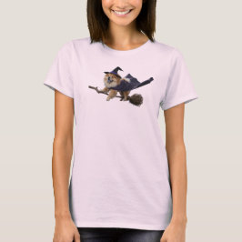 Söt Chow Chow Häxa T-Shirt