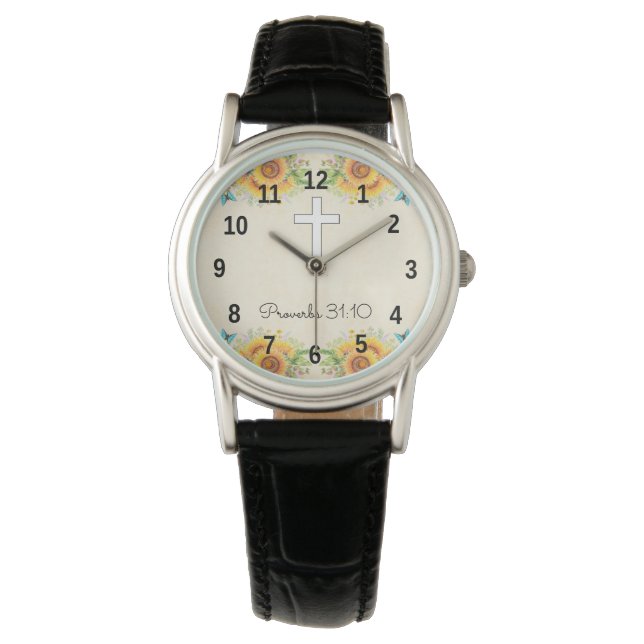 Söt Christian Jewelry for Women Proverbs 31 Armbandsur (Framsida)