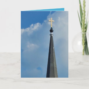 Söt Church Kor Blank Kort