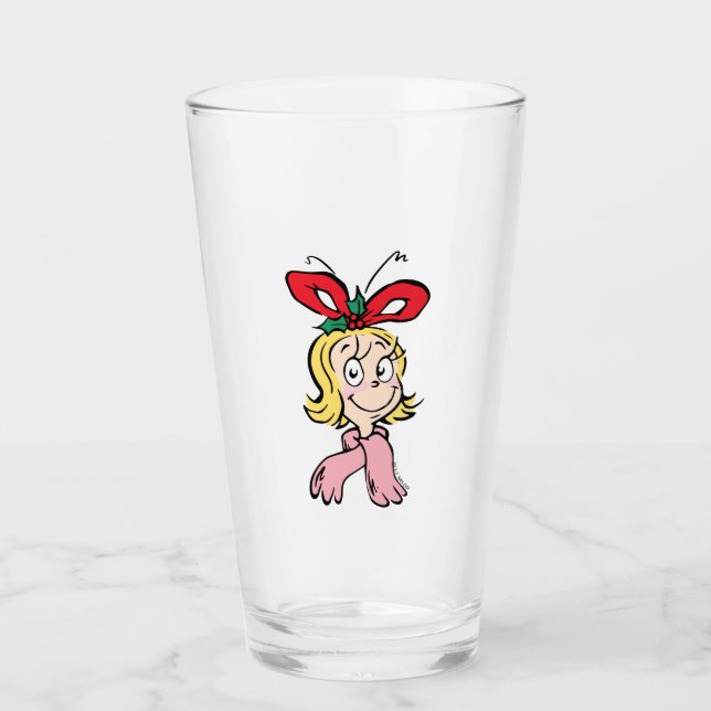 Söt Cindy Lou Who Porträtt Glaskopp (Framsida)