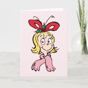 Söt Cindy Lou Who Porträtt Kort