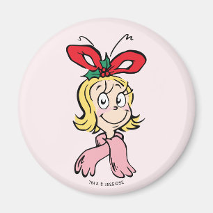 Söt Cindy Lou Who Porträtt Magnet