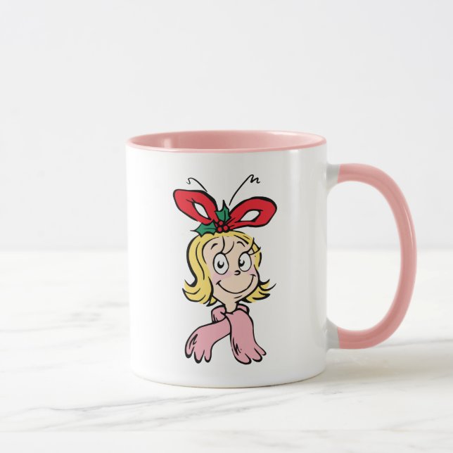 Söt Cindy Lou Who Porträtt Mugg (Höger)