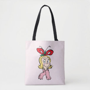 Söt Cindy Lou Who Porträtt Tygkasse