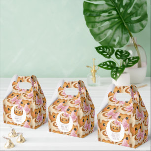 Söt Cinnamon Roll Bulle Flicka Födelsedagsfest Presentaskar