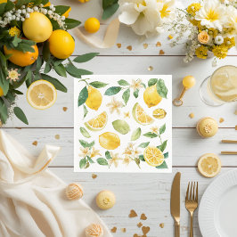 Söt Citron Citrus Baby Shower-papper Pappersservett
